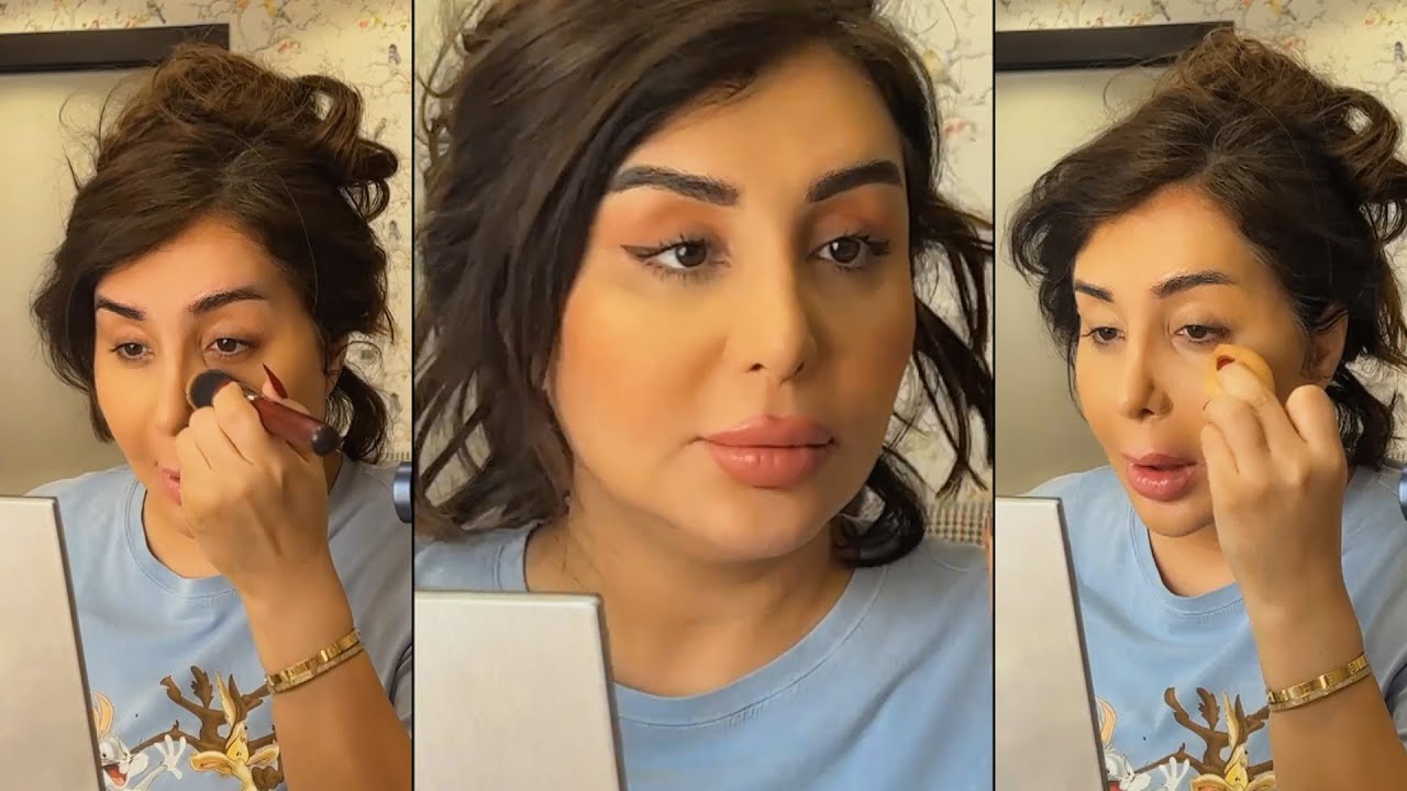 شيماء علي ميك اب تتوريال لوك خفيف ناعم للعيد💄