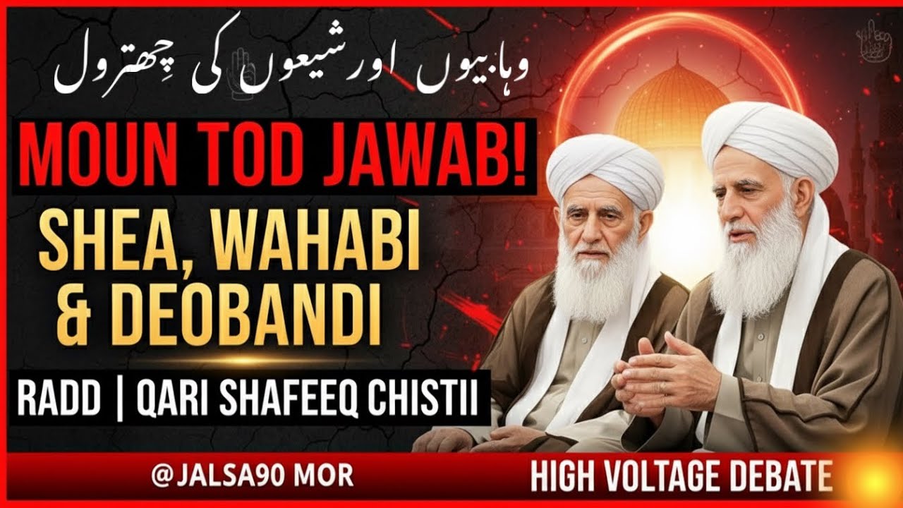 Moun Tod Jawab! Shea, Wahabi & Deobandi Radd | Qari Shafeeq Chishti @ jalsa90 Mor