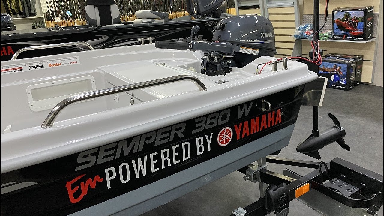 Semper 380W Yamaha F9.9  łódź wędkarska #łódźwędkarska #wędkarstwo #semper