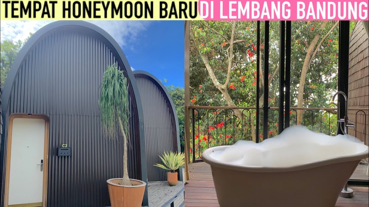 REKOMENDASI HOTEL UNTUK HONEYMOON ADA BATHTUB DI LEMBANG | THE HOUSE TOUR UPHILL #jalanjalanekarizal