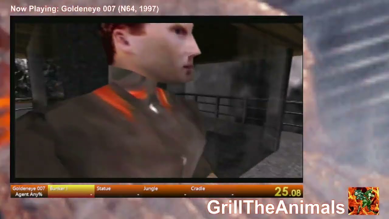 GrillTheAnimals running Goldeneye 007 (N64) | Agent Any% attempts