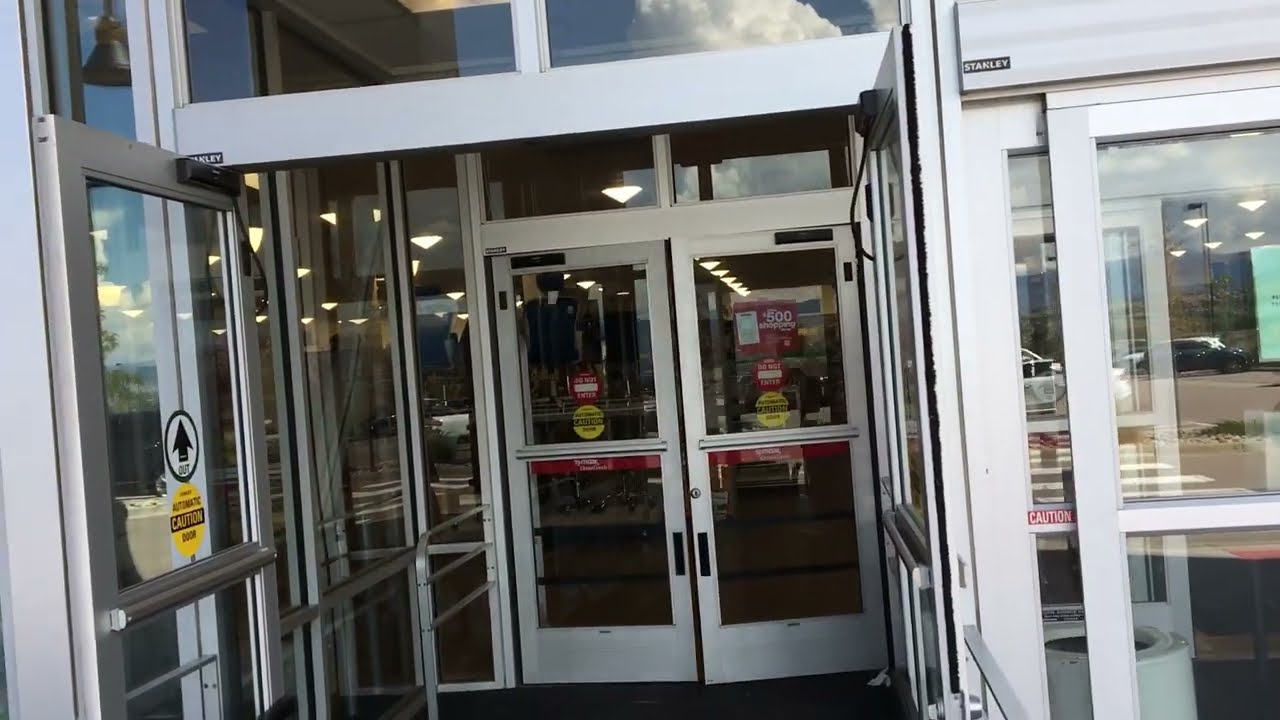 Retake of 2016 Stanley automatic doors at Home Goods in Castle Rock Colorado