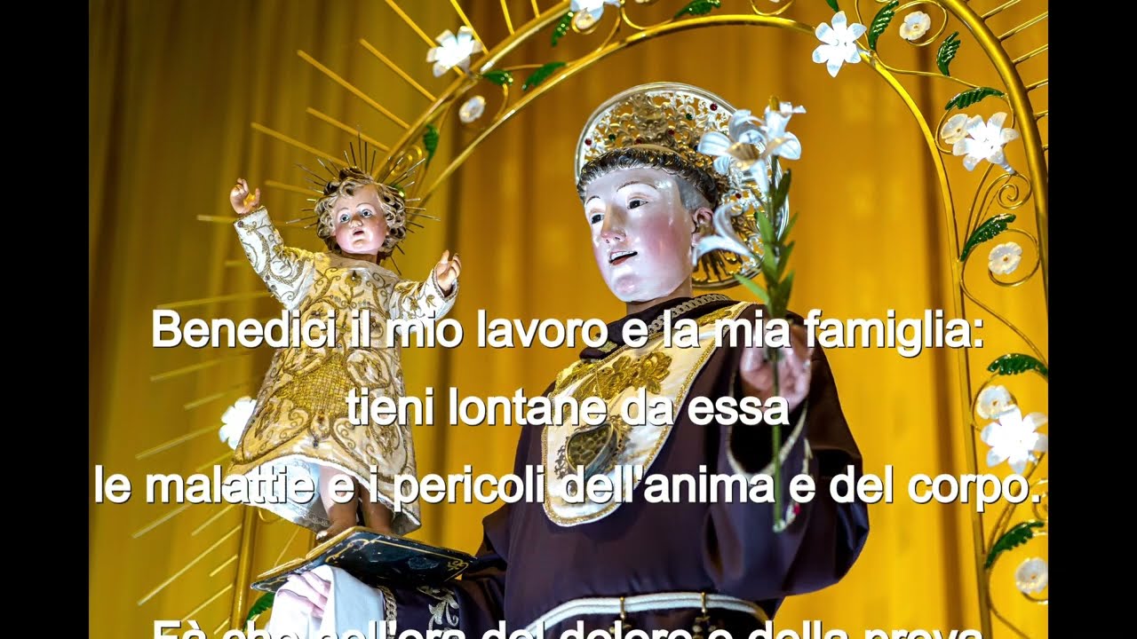 Preghiera a Sant'Antonio di Padova e canto Responsorio