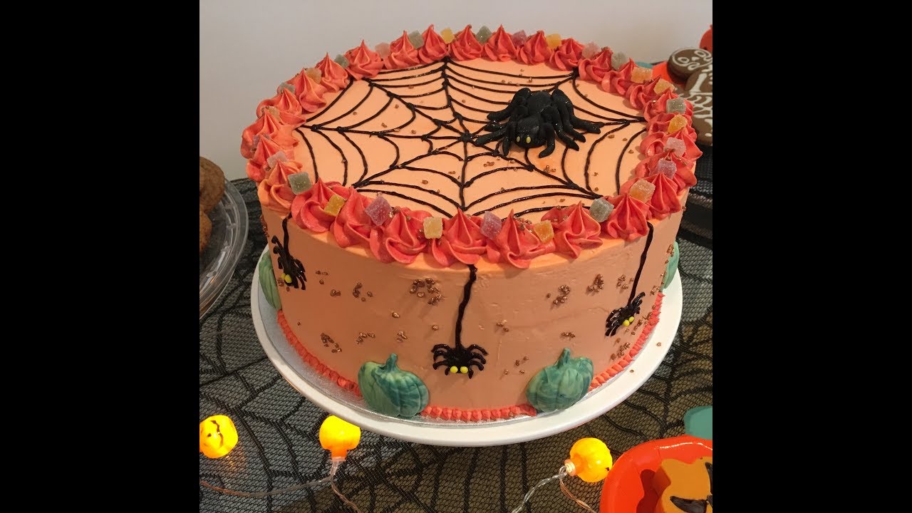 🕷Torta con ragni e ragnatela per Halloween 🎃