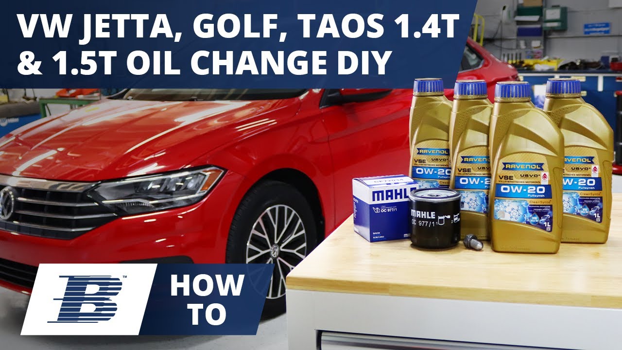 Как заменить масло в автомобиле VW Taos Jetta Golf 1.4T или 1.5T 2019–2024 годов выпуска