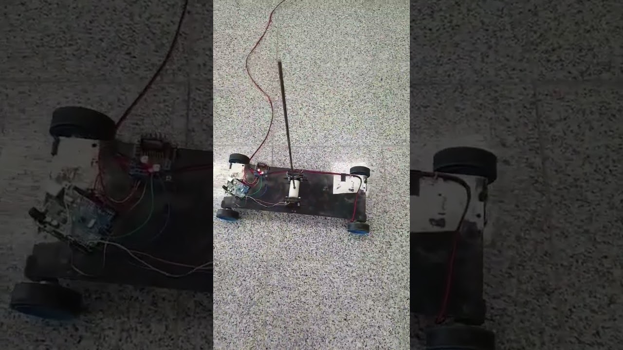Inverted pendulum balancing on cart #pendulum #cart #pendulumoncart #matlab #controlsysteme