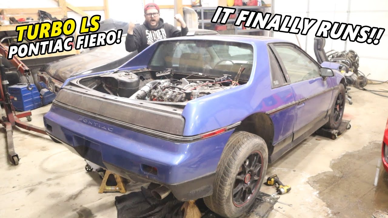 Наконец-то Fiero с турбированным двигателем V8 заводится!! И на этот раз двигатель не взорвался, ...