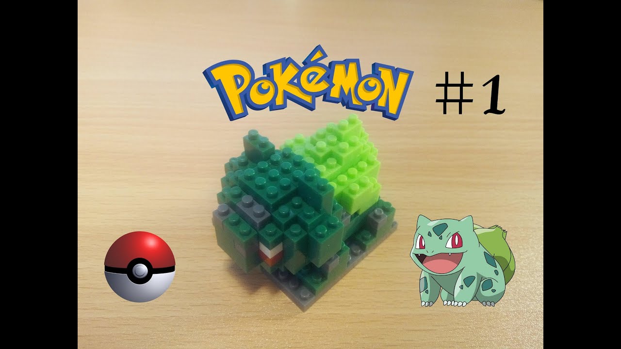 Construction du Bulbizarre [Nanoblocks Pokémon #1]