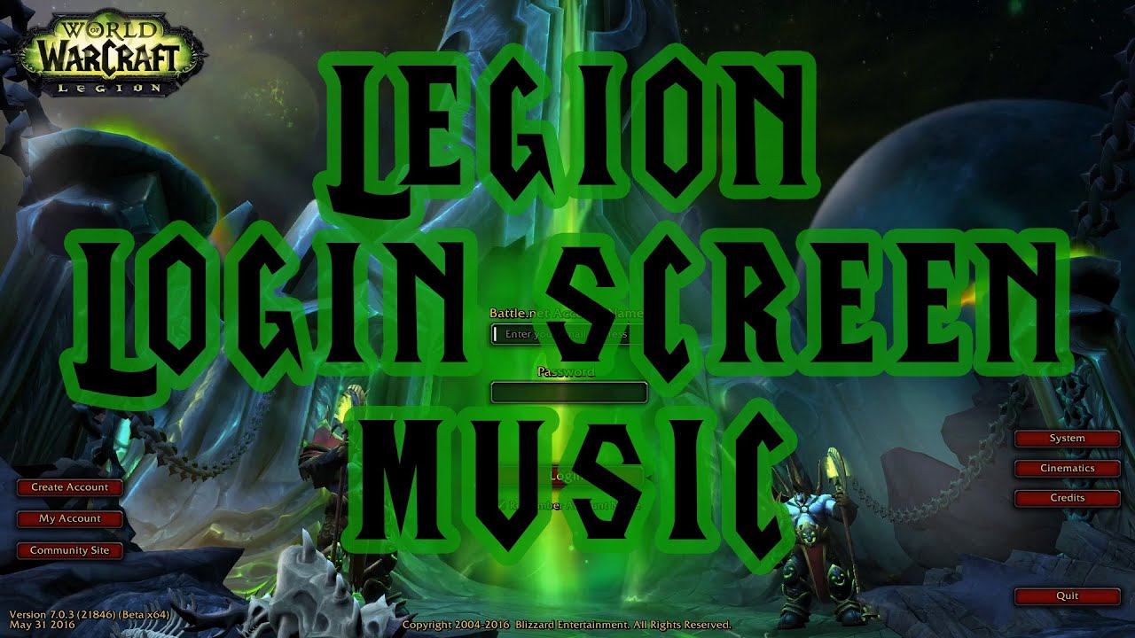 Legion Login Screen Music (Kingdoms Will Burn)