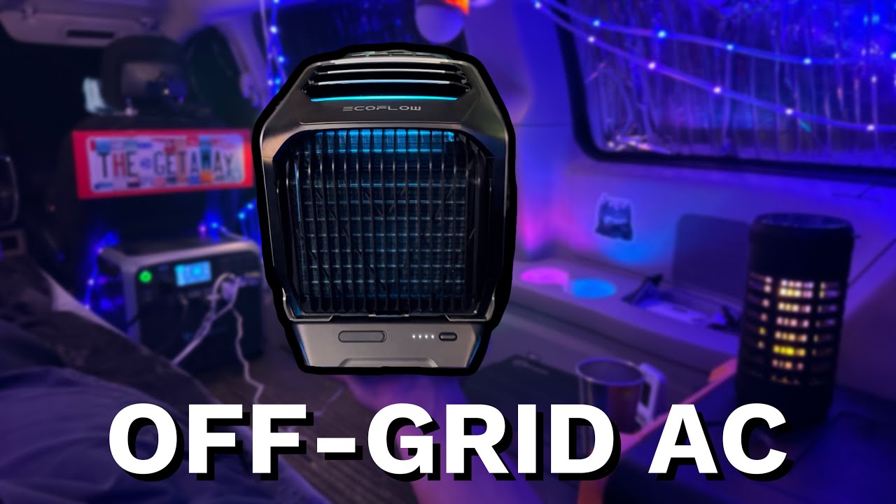 Van Camping OFF-GRID with a PORTABLE Air Conditioner 🥶