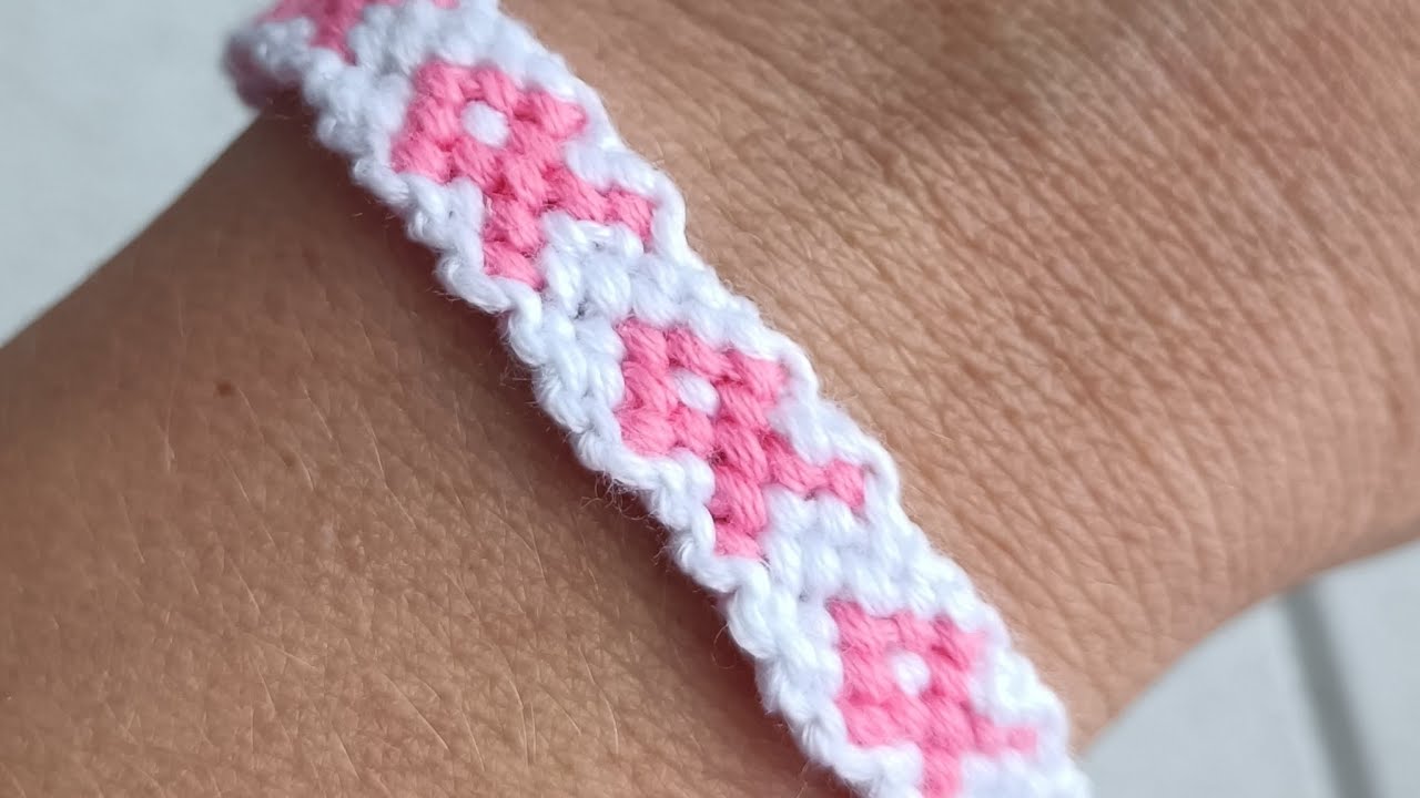 Tuto bracelet brésilien octobre rose