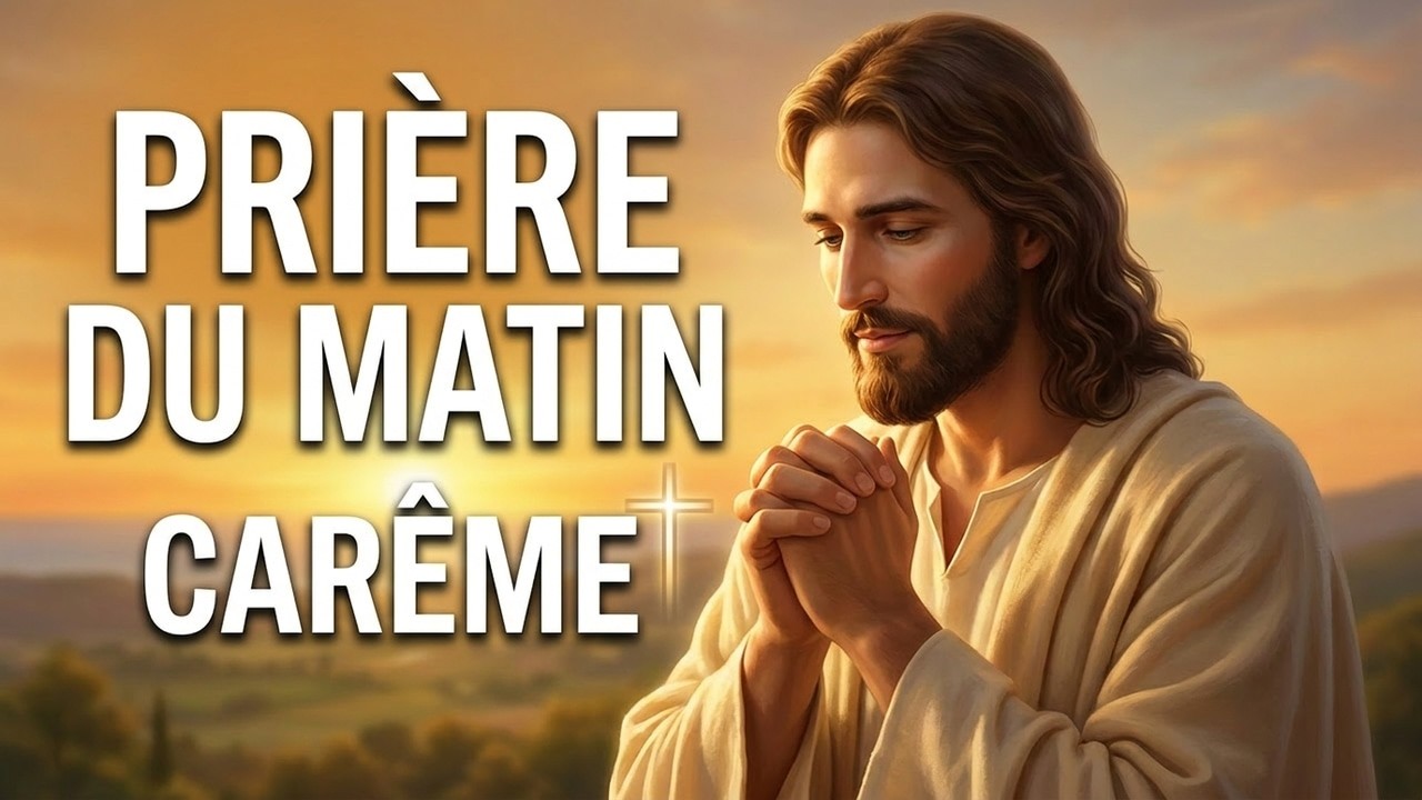 ✝️ PRIÈRE DU MATIN : Seigneur Jésus, Je Te confie ma Journée | CARÊME 2026