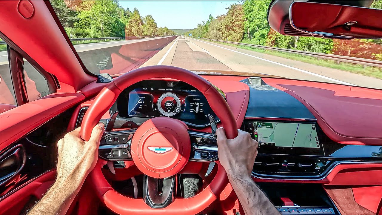 NEW Aston Martin DBX 707 POV Drive! 310 KPH Top Speed 707 HP BEAST! on the German Autobahn