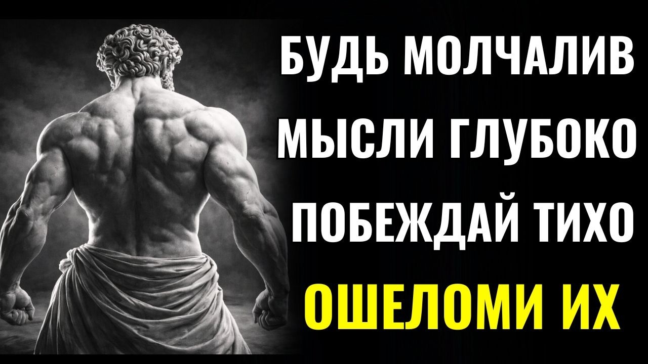 МОЛЧИТЕ. МЫСЛИТЕ ГЛУБОКО. ПОБЕЖДАЙТЕ ТИХО. – 8 стоических принципов Марка Аврелия | СТОИЦИЗМ