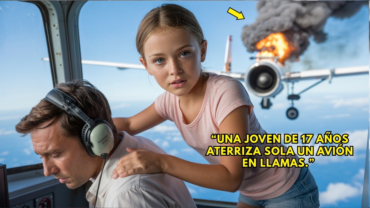 “Avión arde sobre Londres—una joven de 17 años lo aterrizó y salvó 275 vidas…”