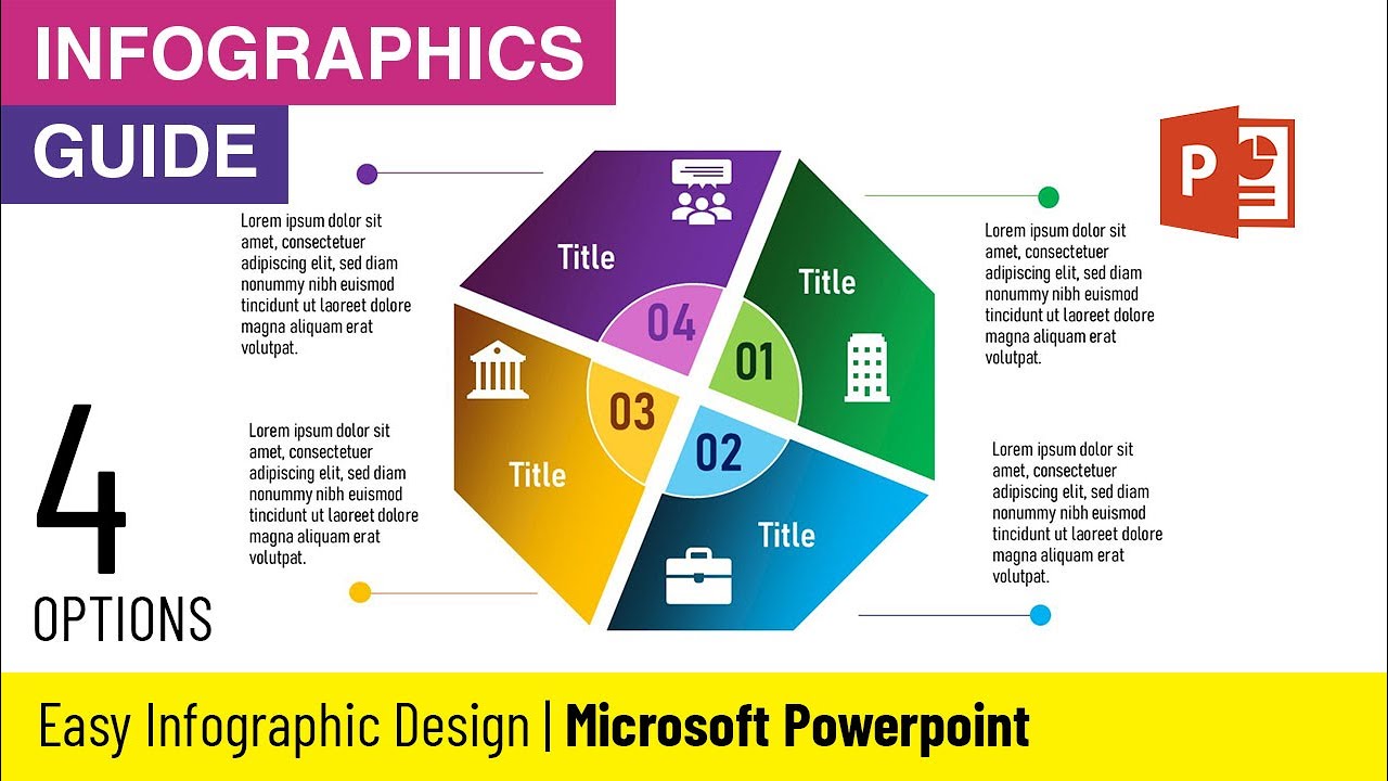 Create Easy Polygon Shape Business Infographic Design in PPT | Microsoft PowerPoint Tutorial