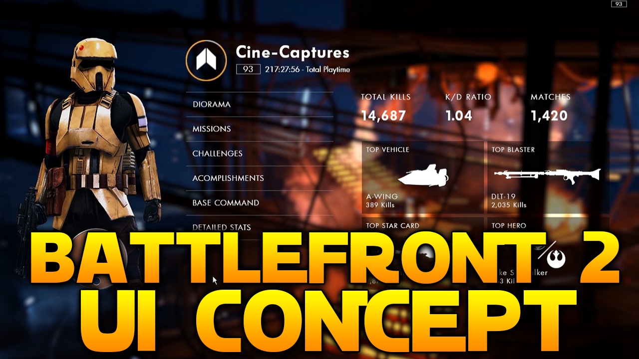 BATTLEFRONT 2 MENU CONCEPT (FAN-MADE)