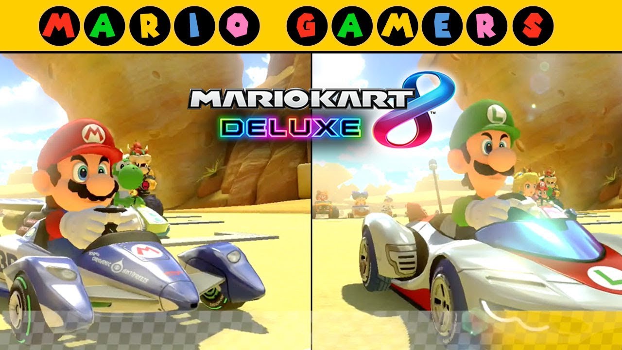 Mario Kart 8 Deluxe - Multiplayer - Mario vs Luigi - Crossing Cup 50cc | MarioGamers