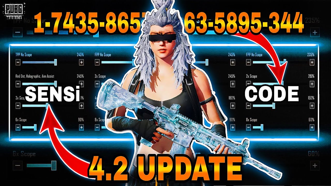 PUBG Mobile 4.2 Sensitivity Code 2026 🔥 | New No Recoil Sensi | HEX PUBG