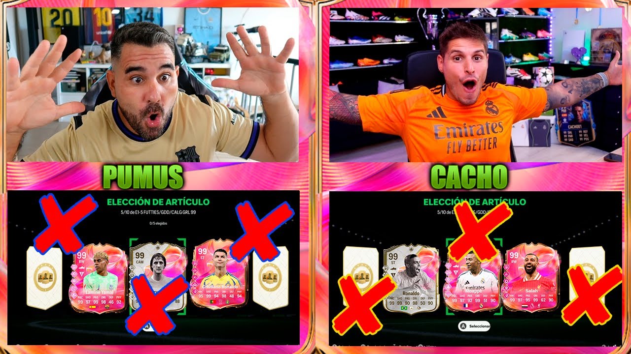 QUIEN ES QUIEN CON CON EL PLAYER PICK DE JUGADORES DE 99 VS CACHO   !!!