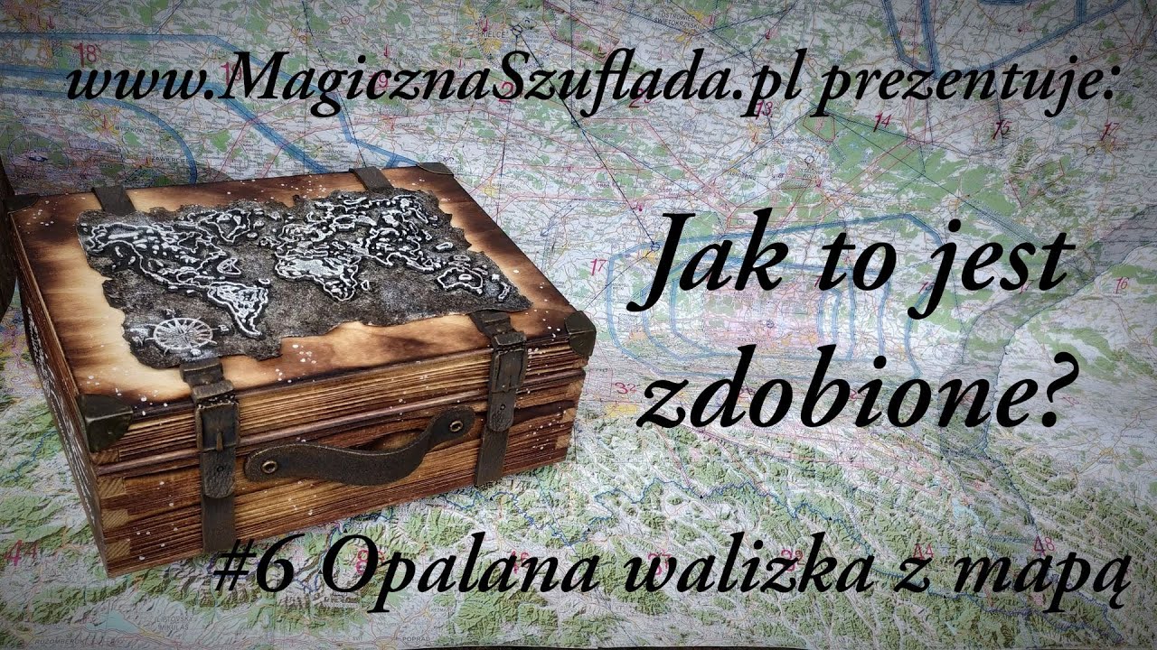 Opalana walizka mixmedia - tutorial