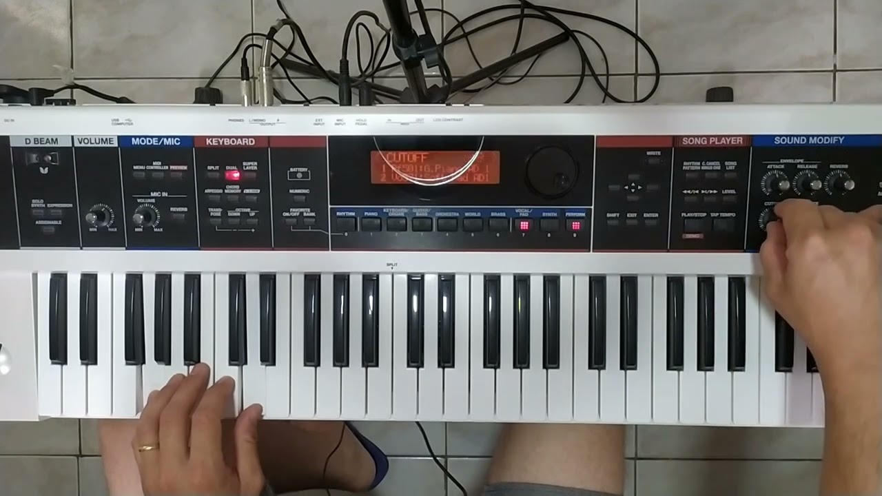 Roland Juno Di - Edição / Como salvar / Performance / Favoritos
