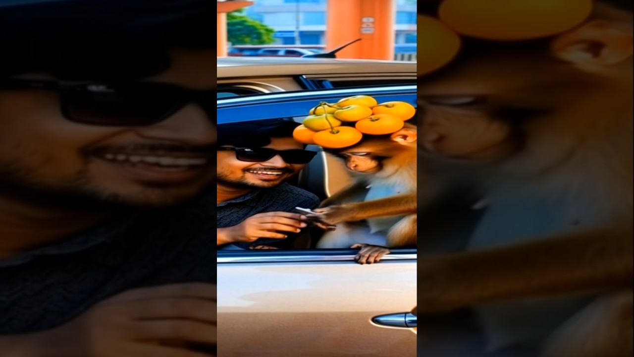 বানর থেকে ৩ হাজার টাকায় ফল কিনলাম 😱😂 | Funny Monkey Video
