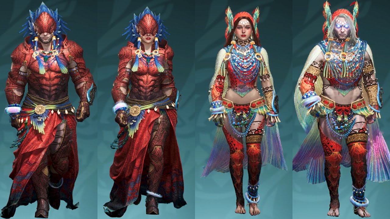 MH Wilds: Comparing ALL Male & Female Armor Sets & Outfits (Side-by-Side View!)