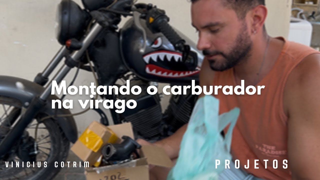 Instalando o Carburador na Yamaha Virago 250