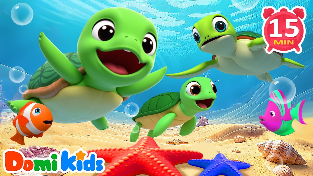 海洋動物大集合 🐬🦀｜動物兒歌合集｜寶寶律動｜幼兒啟蒙童謠｜寶貝多米-動物派對