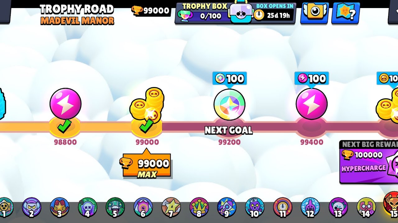Brawl Stars 99000 Trophies
