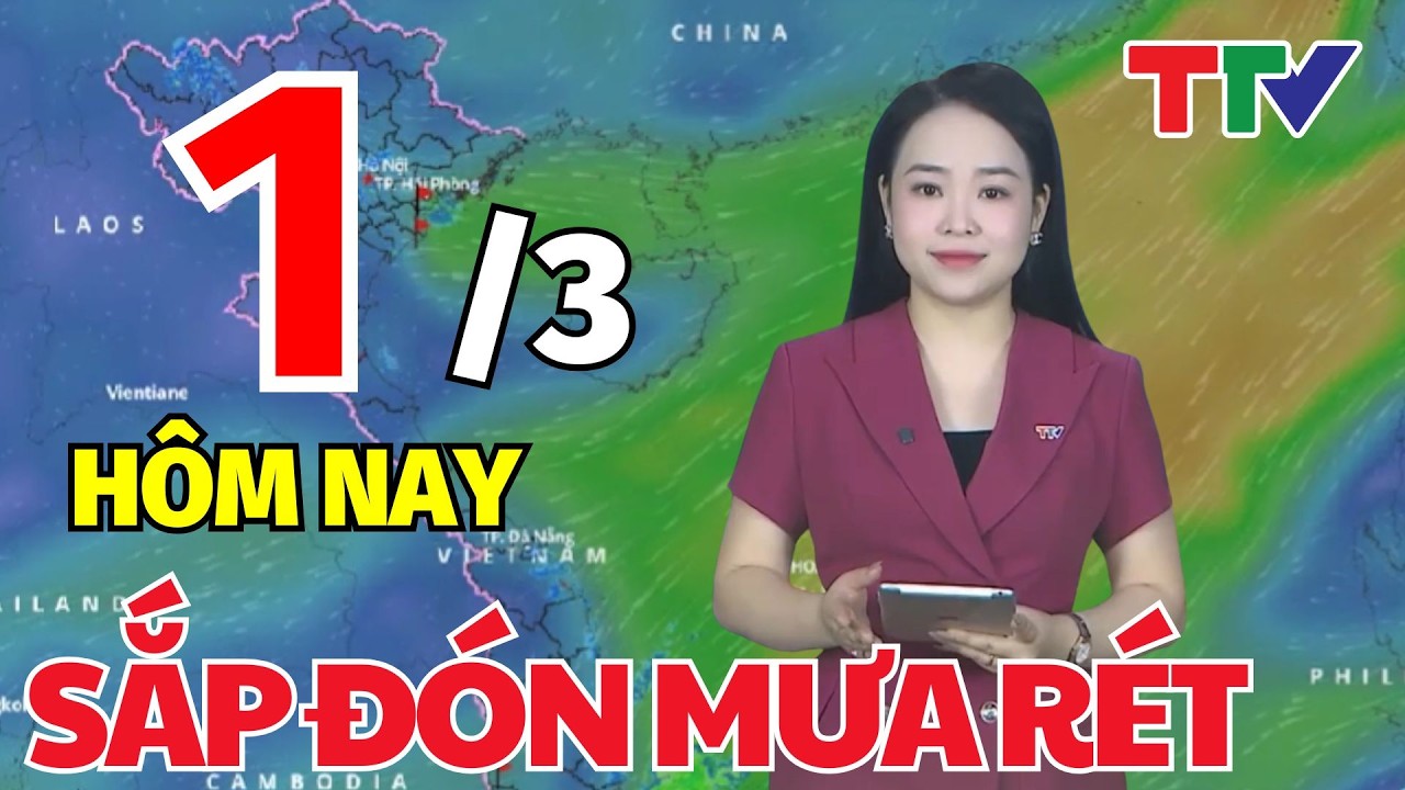Dự báo thời tiết hôm nay 1/3/2026: Dự báo thời tiết cả nước | Bản tin cảnh báo thiên tai
