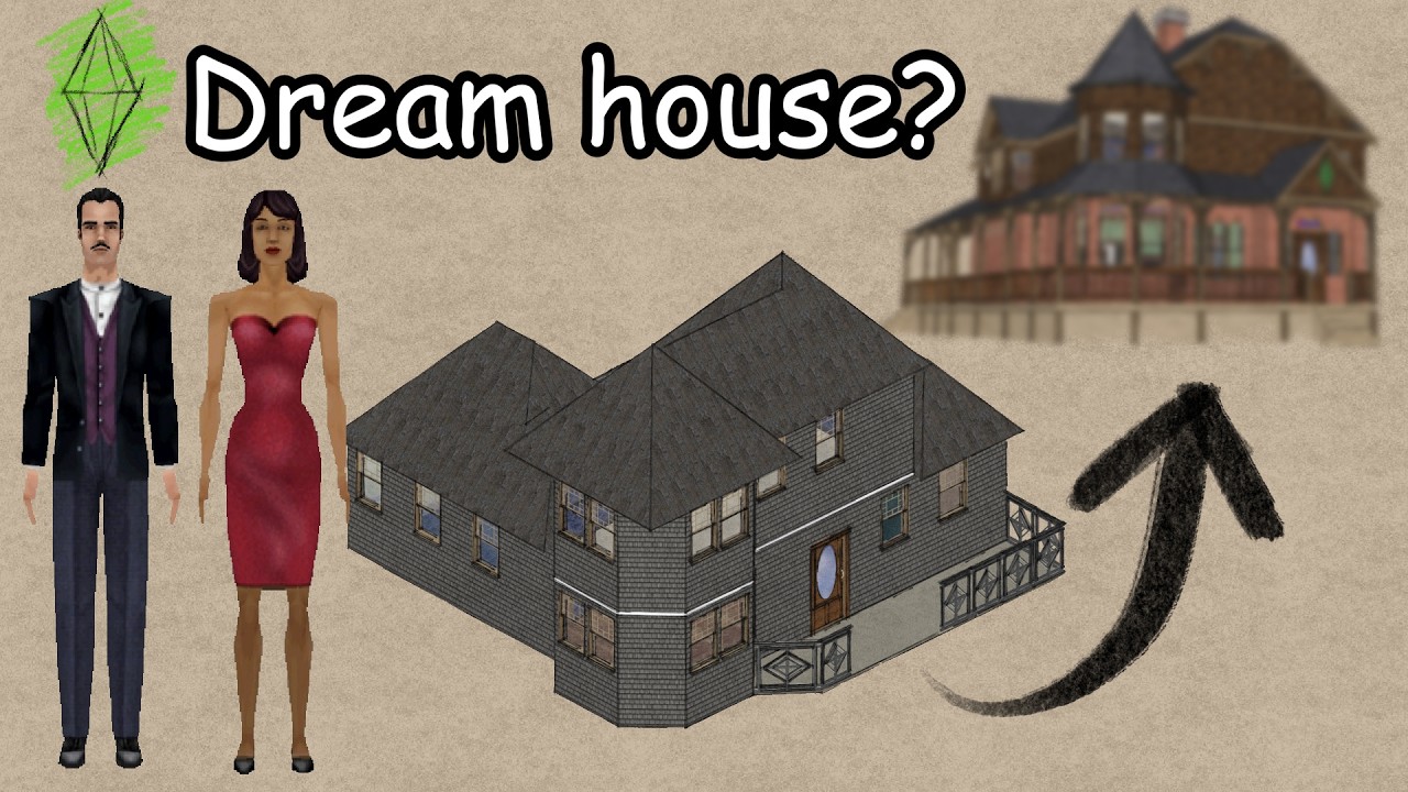 The Goth Residence - Designing a new home for Mortimer and Bella Goth from The Sims 1