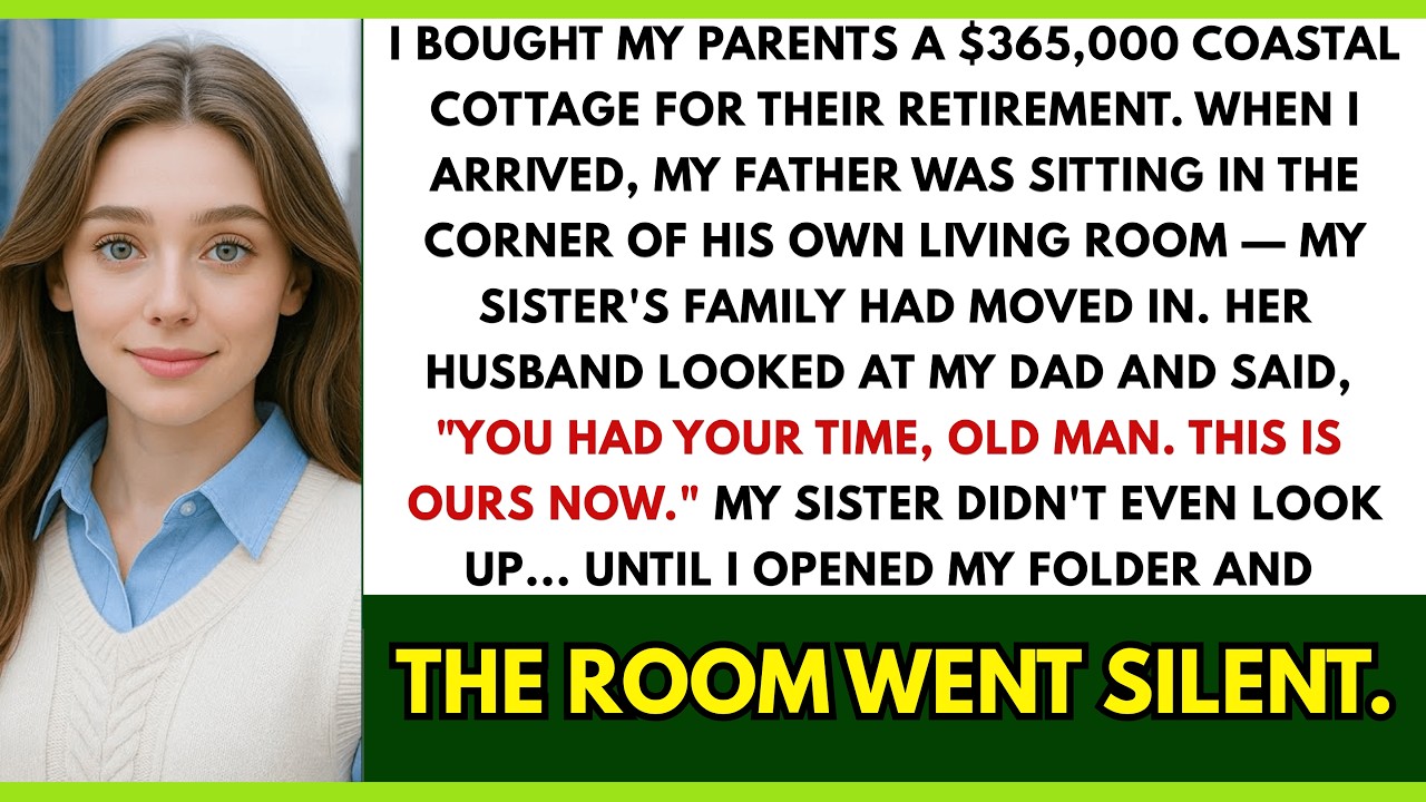 I Bought My Parents A $365,000 Coastal Cottage For Their Retirement When I Walked In, My Sister's...