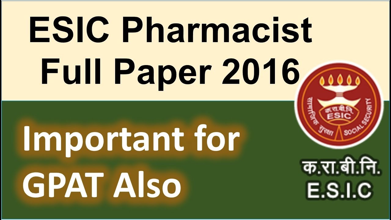 ESIC previous year paper solved