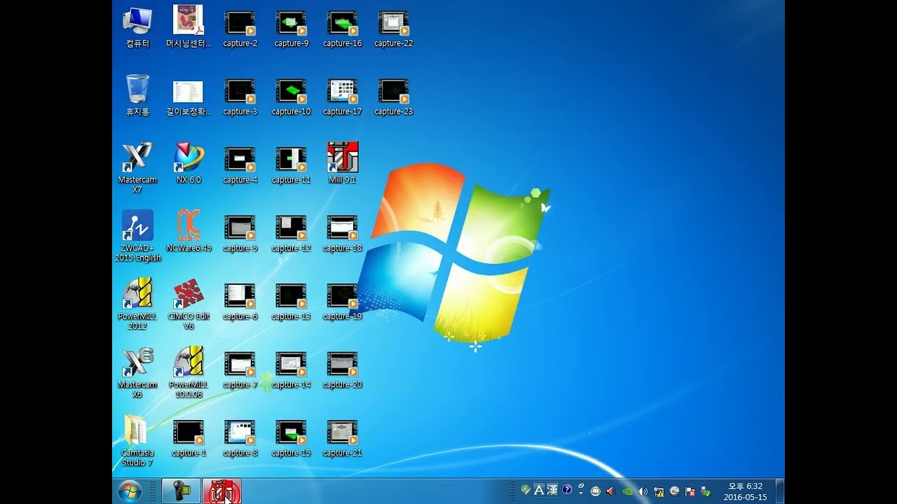 22소재설정,가공경로및 모의가공