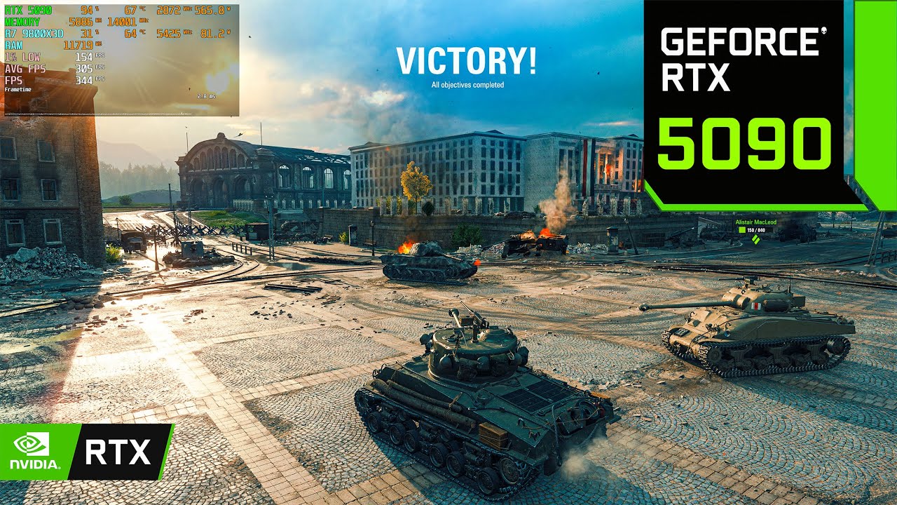 World of Tanks 2.0 : RTX 5090 32GB ( 4K Maximum Settings )