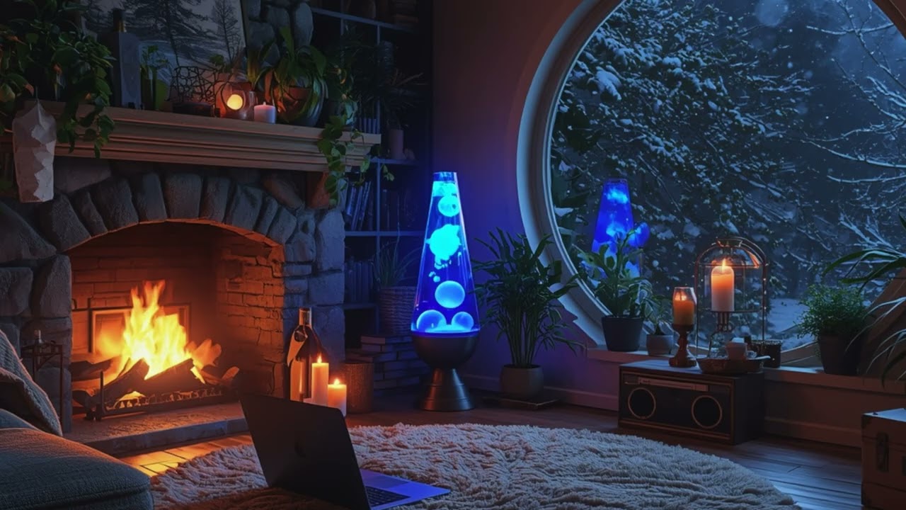 winter glow 🔮 snowfall study ambience