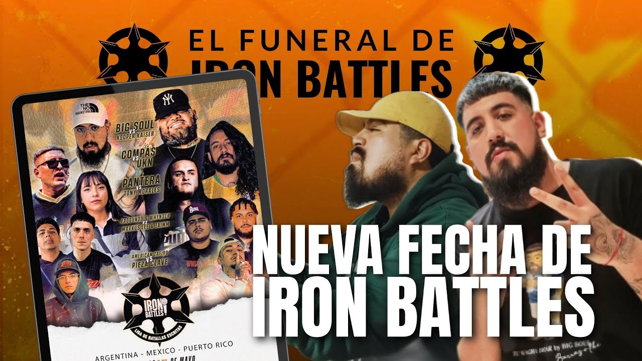 🤯🤯NUEVA FECHA DE IRON BATTLES | BIG SOUL VS KOOPER KAISER  🤯🤯  | EL FUNERAL DE IRON BATTLES