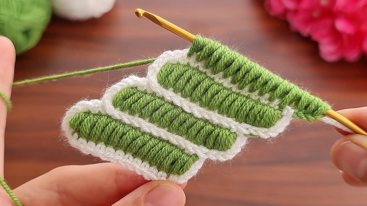 Super Easy Hairband Knitting Model ✔ Tığ İşi Çok Guzel Örgü Saç Bandı Modeli Yapımı.