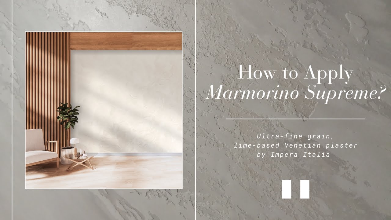 How to Apply our Ultra-Fine Grain, Lime-Based Venetian Plaster, Marmorino Supreme #imperaitalia
