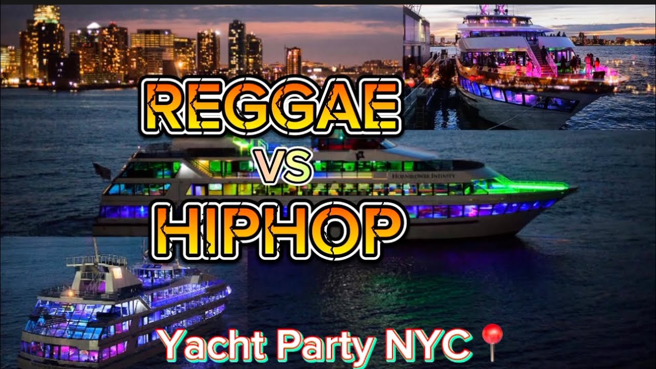 REGGAE VS HIPHOP YACHT🛥️PARTY NYC #yachtcruise #freestyletravel #nightlife #nyc #boatcruise #reggae