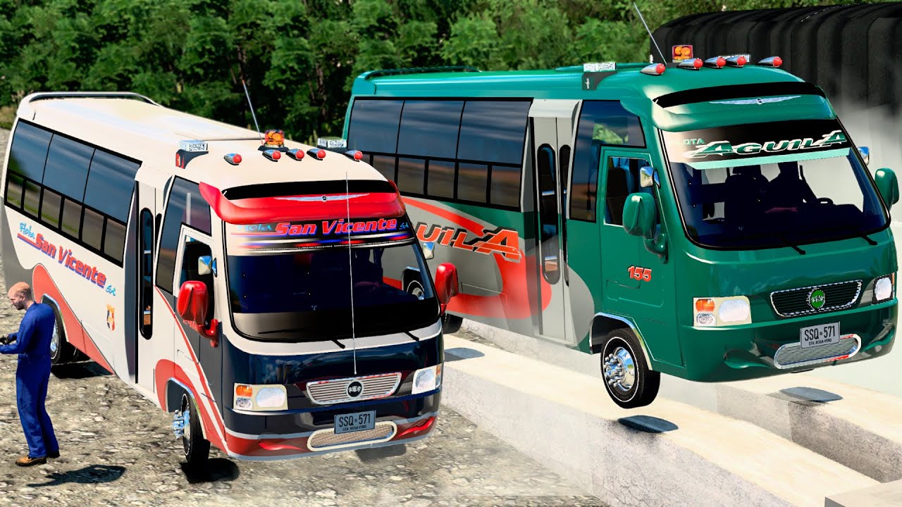¡CARRERA DE MINI BUSES COLOMBIANOS ! | American Truck Simulator