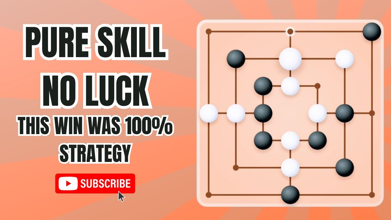 Mills Game Mastery: Pure Skill, No Luck | 100% Strategy Win Revealed!
