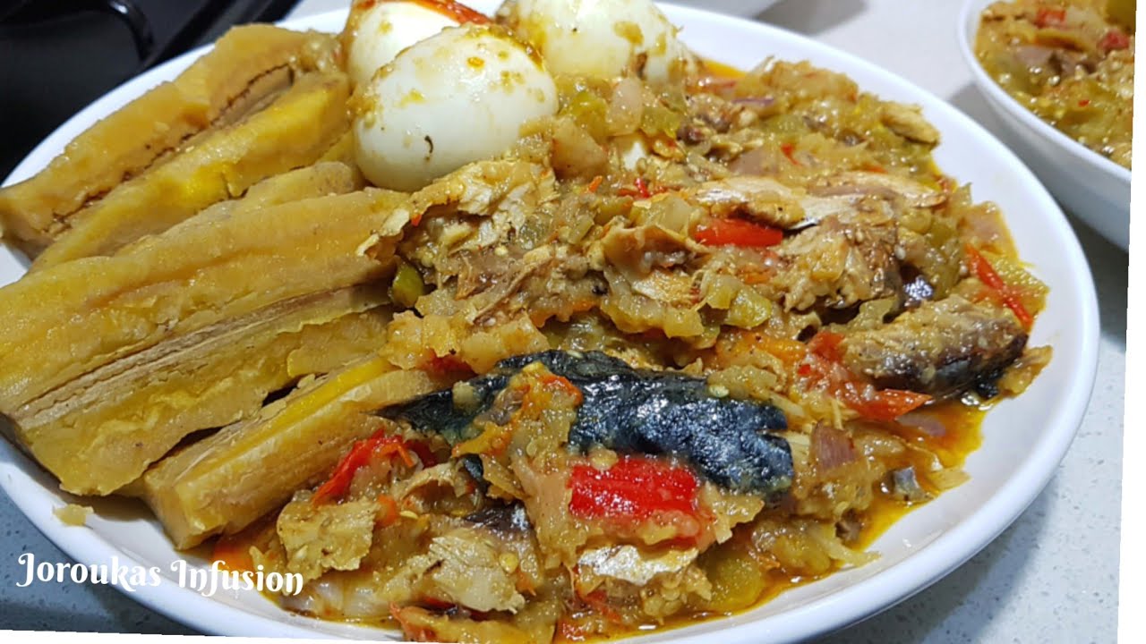 How to Make the Perfect Nigerian Garden egg sauce with boiled plantain
