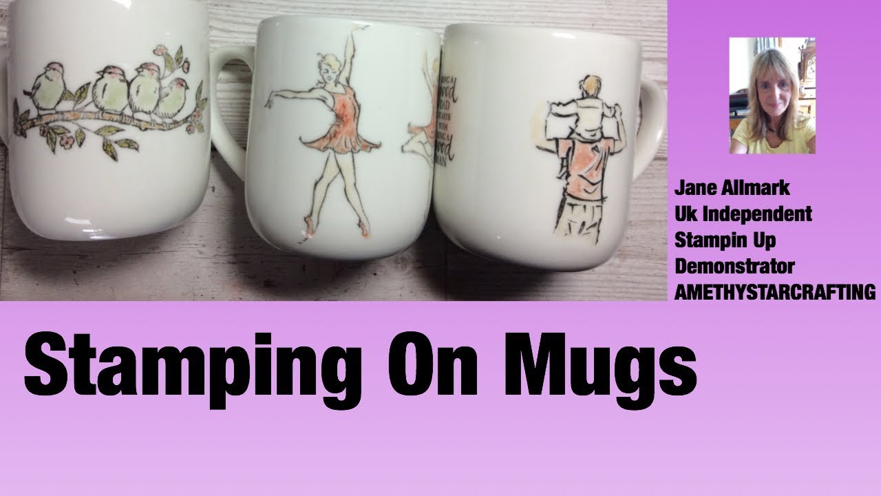 Stamping On Mugs using Stampin Up Blends & stamp sets