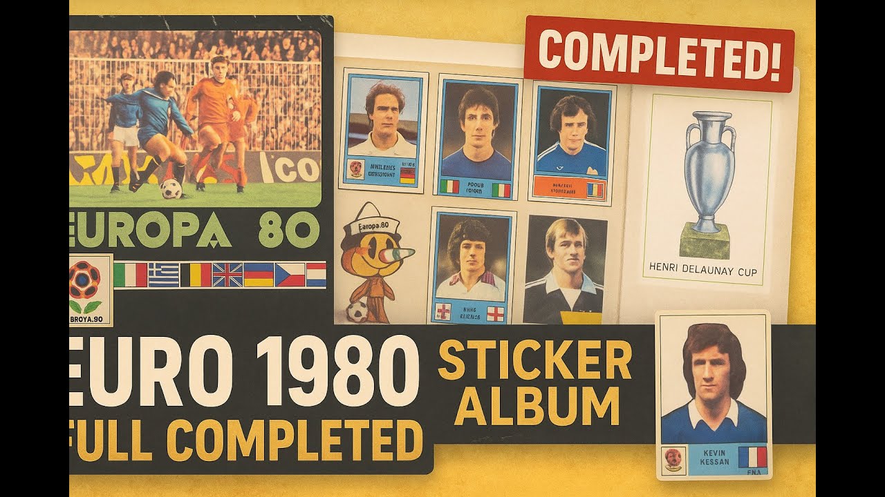 Panini UEFA Euro 1980 – Completed Sticker Album | Full Flip-Through (No Commentary)