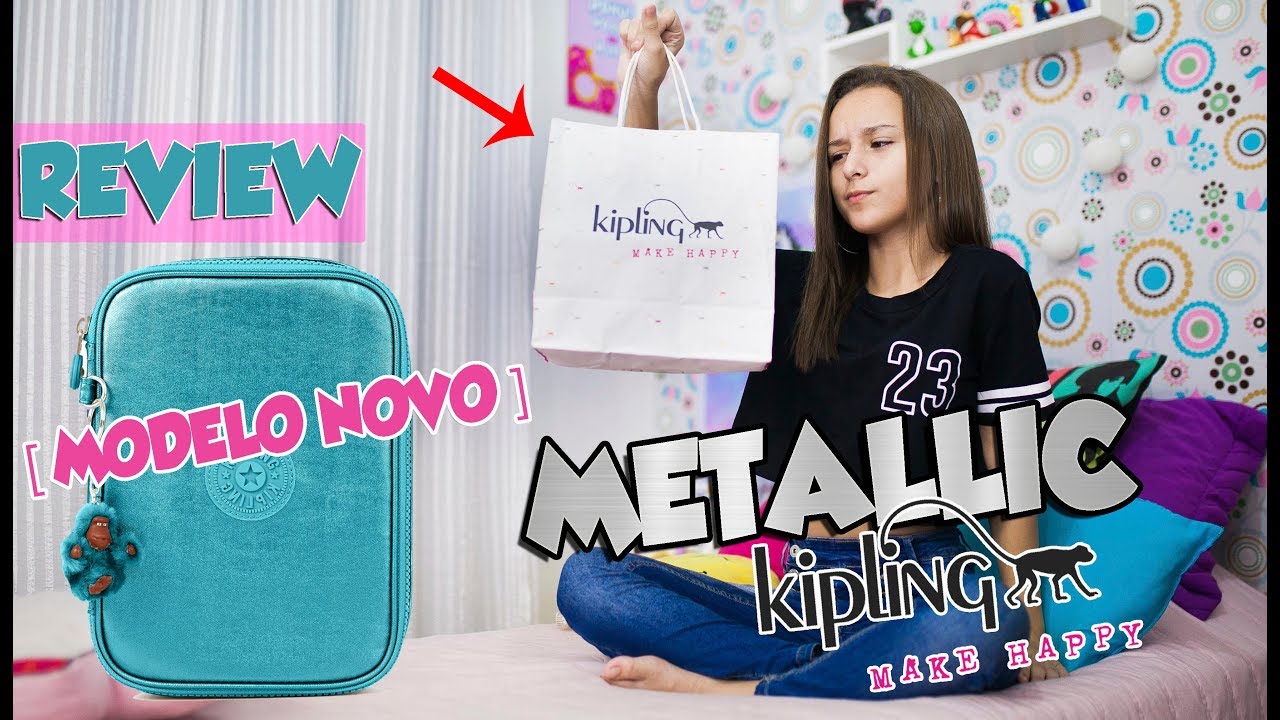 Review Estojo 100 pens Kipling - Coleção Metallic
