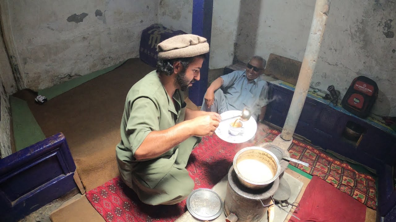 Milk Tea in Traditional house | Hunza, Gilgit Baltistan Pakistan