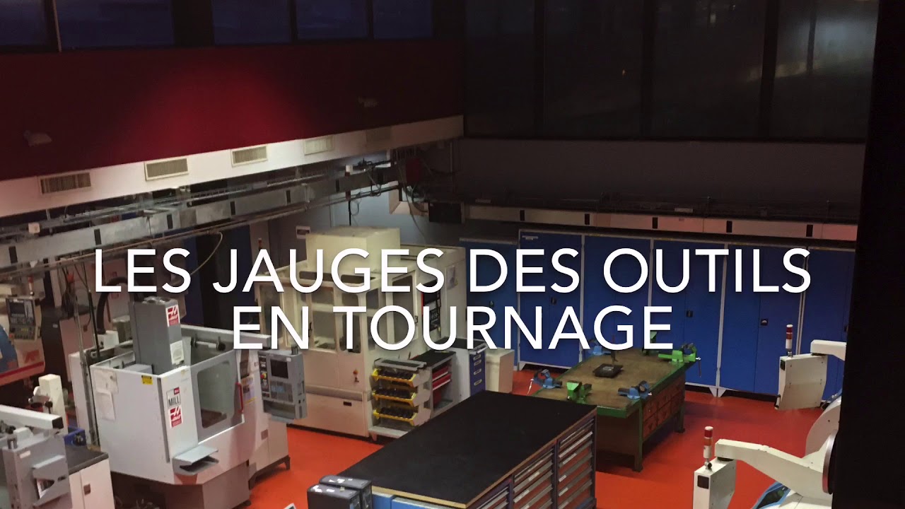 Les jauges d’un outil sur le tour Rosilio